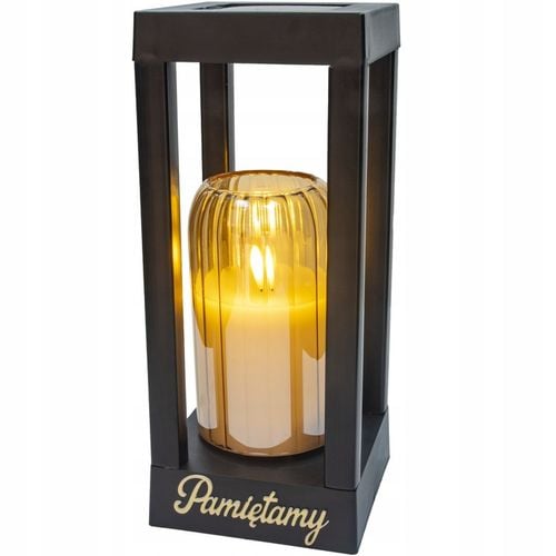 Solarny znicz LED STATUETKA NA CMENTARZ GRÓB DUŻA wieczna lampka na baterie na Arena.pl