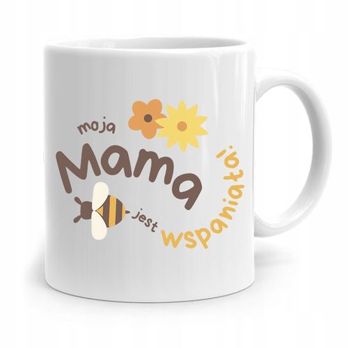 Kubek Prezent Dla Mamy Matki Mama Jest Wspaniała Z Nadrukiem Ze Zdjęciem na Arena.pl