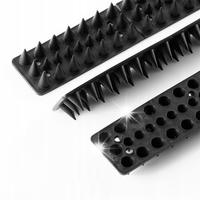 30x Kolce na Ptaki Gołębie Koty Przeciw Ptakom Plastikowe Czarne 1500 cm