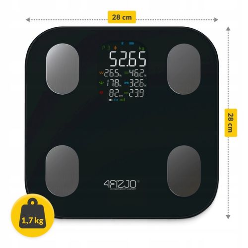 WAGA ŁAZIENKOWA ANALITYCZNA ELEKTRONICZNA POMIAR TŁUSZCZU BMI SZKLANA na Arena.pl