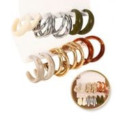 zestaw 6 szt. kolczyków wiszących k1684