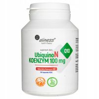 Koenzym Q10 100mg Aliness CoQ10 UbiquinoN Naturalny Serce Krążenie 100 kaps