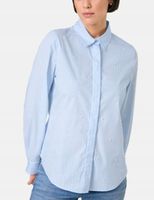 Taifun Striped cotton blouse with pearls 42