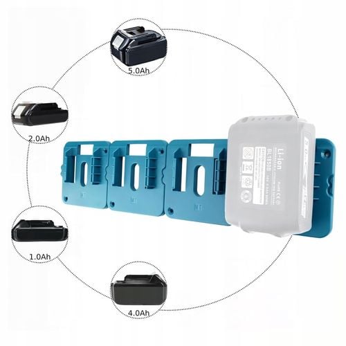 x6 UCHWYT WIESZAK NA BATERIE AKUMULATOR/ ŚCIENNY/ POD BLAT/ DO MAKIT A na Arena.pl