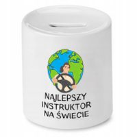 Dla Instruktora Skarbonka Najlepszy Na Świecie Z Nadrukiem Ze Zdjęciem