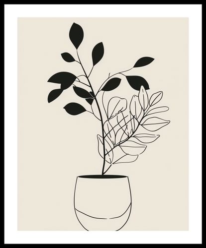 Plakat 40x50cm Prostota Doniczki na Arena.pl