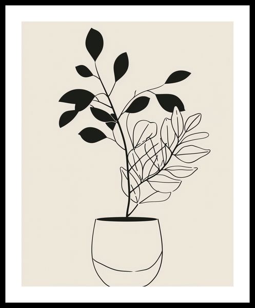 Plakat 40x50cm Prostota Doniczki zdjęcie 3