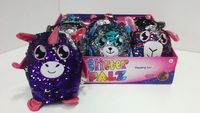 ND22_GLITTER PALZ MASKOTKA Z CEKINAMI 20cm SQP-002 /9
