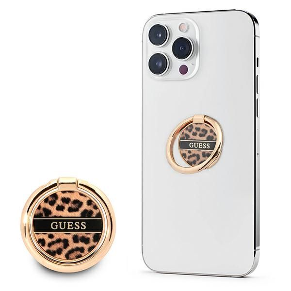 guess ring stand gurshcleow brązowy/brown leopard zdjęcie 1