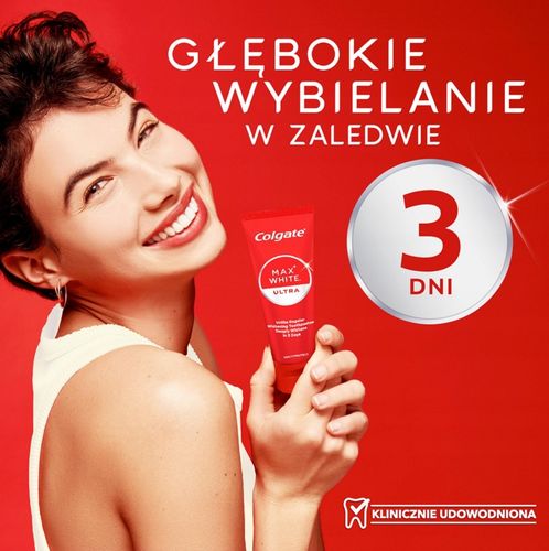 COLGATE MAX WHITE ULTRA MULTIPROTECT PASTA DO ZĘBÓW WYBIELAJĄCA 50 ML na Arena.pl