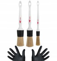 Soft99 Interior Brush Zestaw Pędzli 16, 24, 30 mm