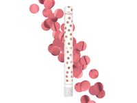 Konfetti pneumatyczne, kółka różowo złote, 40 cm