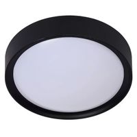 Sufitowa lampa na korytarz Lex 08109/01/30 Lucide okrągła metalowa czarna