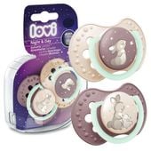 LOVI Smoczek uspokajający NIGHT&DAY GIRL 2 sztuki 3-6 m