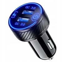 2 x Ładowarka samochodowa 2x USB 3A Quick Charge3.0 36W