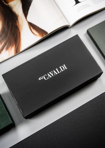 skórzany portfel damski w orientacji poziomej na zatrzask - 4u cavaldi na Arena.pl