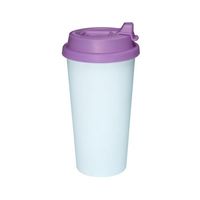 Kubek ECO Tumbler z Fioletowym Wieczkiem Sublimacja Termotransfer