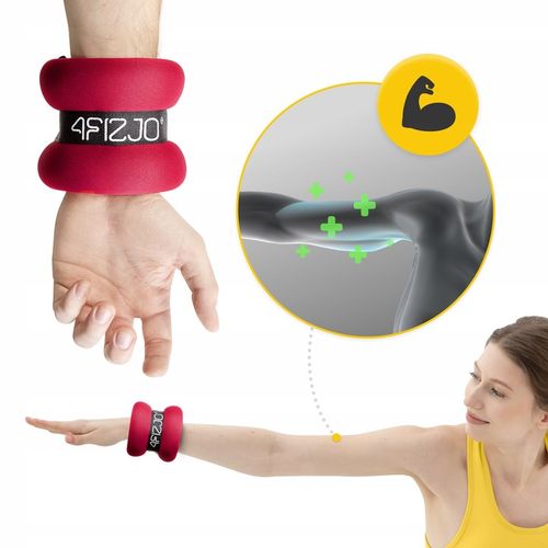 OBCIĄŻNIKI NA NADGARSTKI RĘCE NOGI CIĘŻARKI DO ĆWICZEŃ WZMACNIAJĄCYCH 2x1kg na Arena.pl