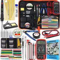 LUTOWNICA PRECYZYJNA KOLBOWA S801A 80W Z REGULACJĄ TEMPERATURY ZESTAW 52w1