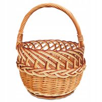 KOSZ WIKLINOWY Koszyk Na Zakupy Piknik Grzyby Prezentowy Wielkanocny EKO