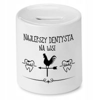 Skarbonka Dla Dentysty Najlepszy Na Wsi Prezent Z Nadrukiem Ze Zdjęciem