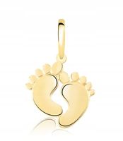 ZAWIESZKA ZŁOTE STÓPKI STOPY DLA MAMY GRAWER 585