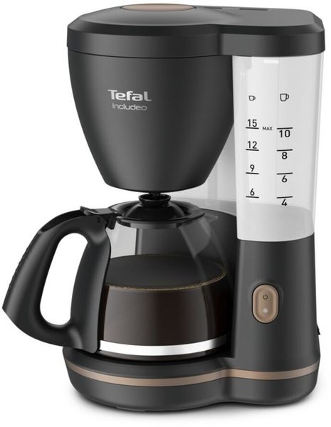EKSPRES DO KAWY PRZELEWOWY TEFAL INCLUDEO CM5338 CZARNY zdjęcie 1