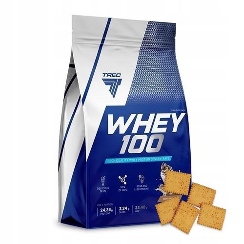 PYSZNE BIAŁKO WPC Trec Whey 100 700g PROTEINY NA MASĘ MIĘŚNIE DO TRENINGU na Arena.pl