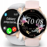 SMARTWATCH ELEGANCKI ZEGAREK DAMSKI ROZMOWY SPORT APLIKACJA POLSKIE MENU