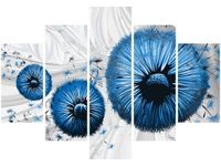 105CM 150CM OBRAZ 5 ELEM NIEBIESKI DMUCHAWIEC 2 DRUK