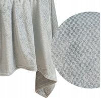 Koc Narzuta Pled Kapa na kanapę Łóżko 150x200 cm Szary Miękki Pikowany