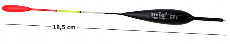 Spławik Przelotowy z BALSY SHARK Perfekt Hunter 2,5 g / 18,5 cm zdjęcie 2