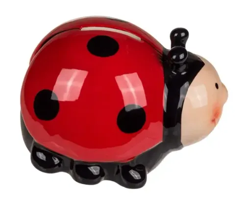 Czerwona Skarbonka Biedronka z Kluczykiem - Prezent dla Dzieci na Arena.pl