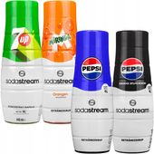 4x Syrop SodaStream Pepsi Pepsi Max Mirinda 7up koncentrat do wody