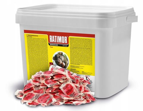RATIMOR MOCNA PASTA NA MYSZY I SZCZURY DDD BROMADIOLON 2,5KG na Arena.pl