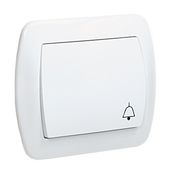 akord przycisk /dzwonek/ biały - e131aa-kn043