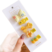 Zestaw wsuwek, spinek 5 sztuk dla Dziewczynki typ XV