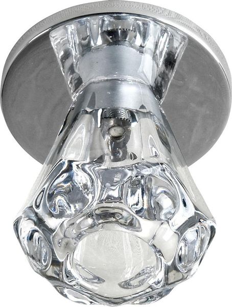 SK-32 CH G4 chrom opr. strop. stała kryształ 20W G4 lejek zdjęcie 1