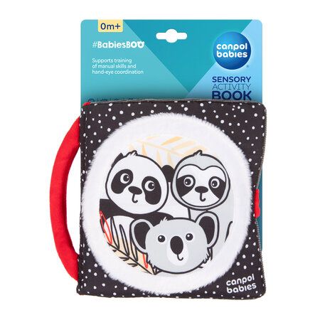 CANPOL 68/088 Sensoryczna książeczka manipulacyjna BabiesBoo Panda zdjęcie 1