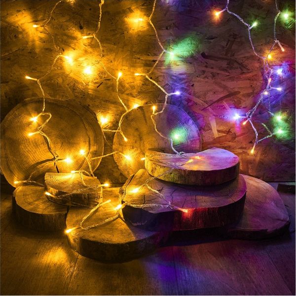 Lampki LED łańcuch 10m 100LED z pilotem zdjęcie 4