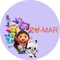 Opłatek na tort Koci Domek Gabi Kotek Kotki Tekst Gratis