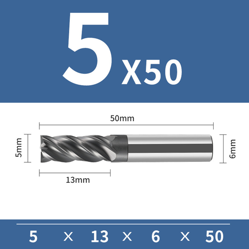Frez trzpieniowy 4-ostrzowy VHM HYPERCUT Rozmiar: Ø2x6x4Dx50L na Arena.pl
