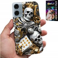 ETUI DO MOTOROLA G24 / G04 - KRÓL POKER KOŚCI AS WZORY DLA MĘŻCZYZN
