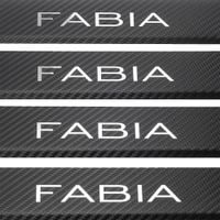 Listwa progowa SKODA FABIA MK3 Stal nierdzewna 304 carbon 4szt