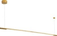 LAMPA wisząca ORGANIC P0360 Maxlight podłużna liniowa OPRAWA metalowy ZWIS listwa LED 26W 3000K belka złota