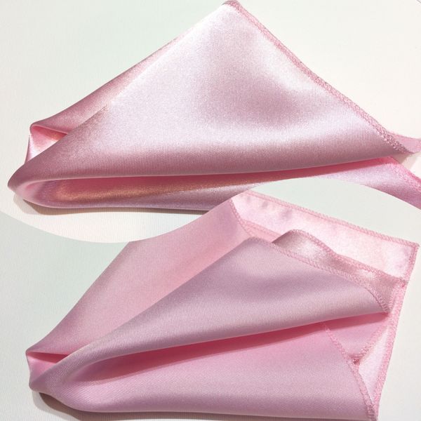 Poszetka satynowa różowa zdjęcie 1