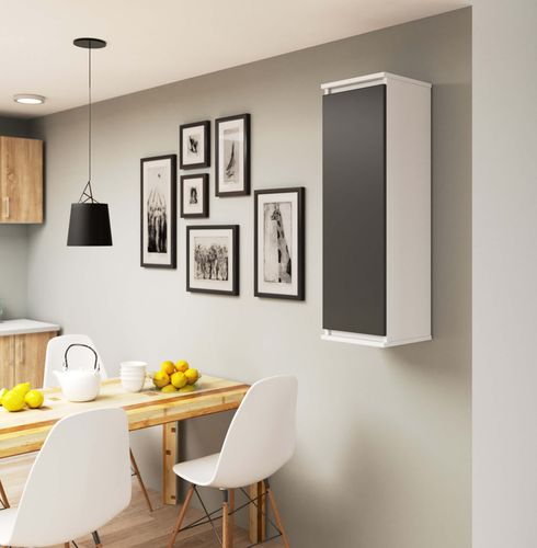 Witryna - Szafka wisząca W 30 cm CLP Biała / Grafit Szary na Arena.pl