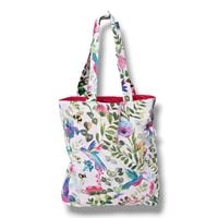 Torba na zakupy bawełniana shopperka torba shopper zakupowa kolibry