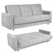 Kanapa sofa Alicja rozkładana wersalka spania bonell łóżko Family meble beż