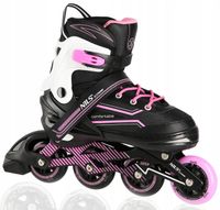 Rolki Nils Extreme regulowane czarne 35-38 72 mm PU ABEC-7
